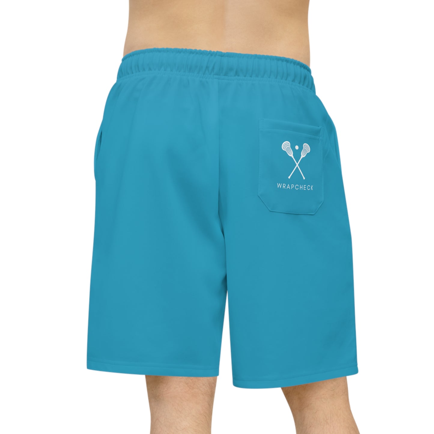 WrapCheck Sports Men's Turquoise Athletic Shorts