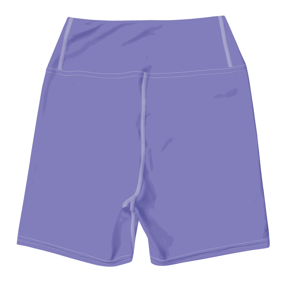 women's purple yoga shorts