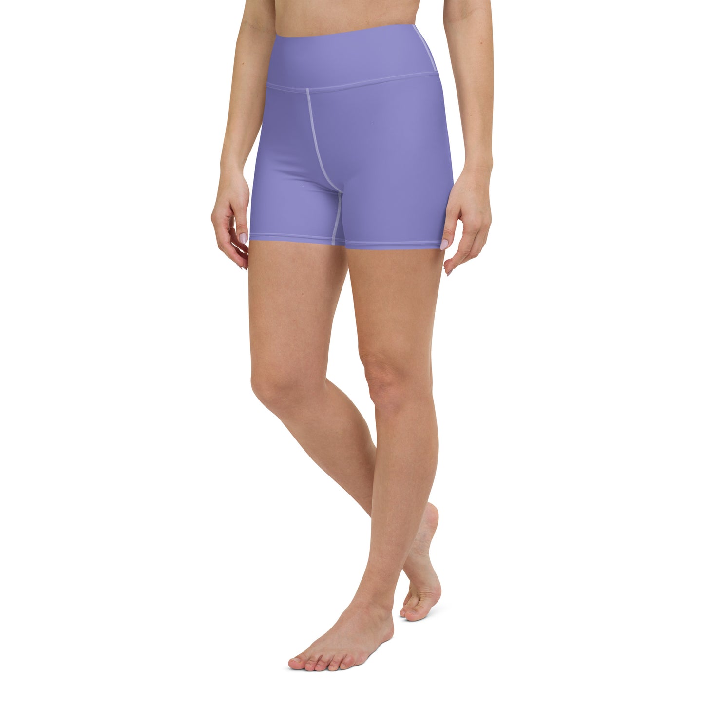 WrapCheck Lacrosse Purple Women's Yoga Shorts